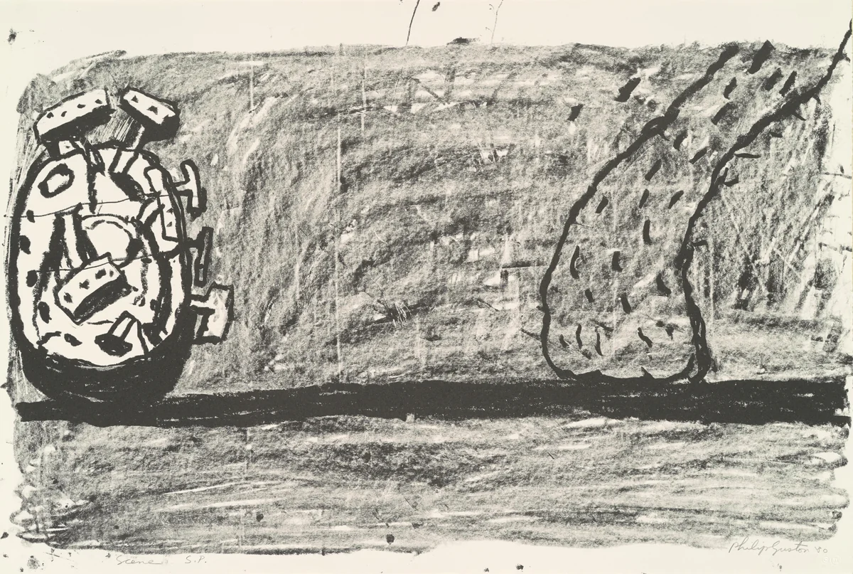 Scene [special proof] by Philip Guston, print, 1979-1981