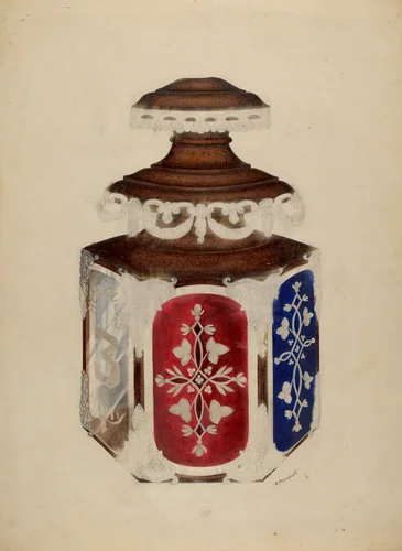 Fireman's Candle Lamp by Raymond Manupelli, index of american design, 1940