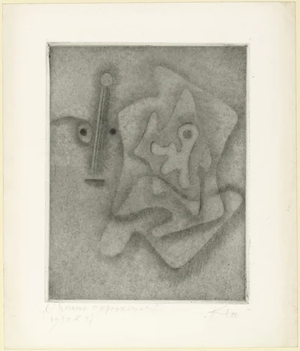 The Approximate Man (L'Homme approximatif) from the deluxe edition of the book L'Homme approximatif by Tristan Tzara by Paul Klee, print, 1931