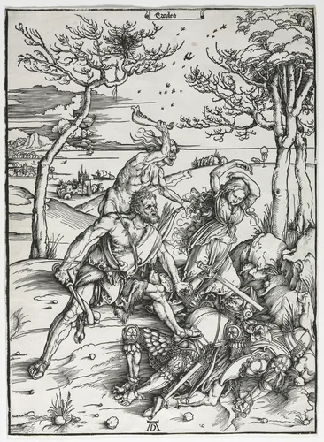 Hercules by Albrecht Dürer, print, 1496-1497