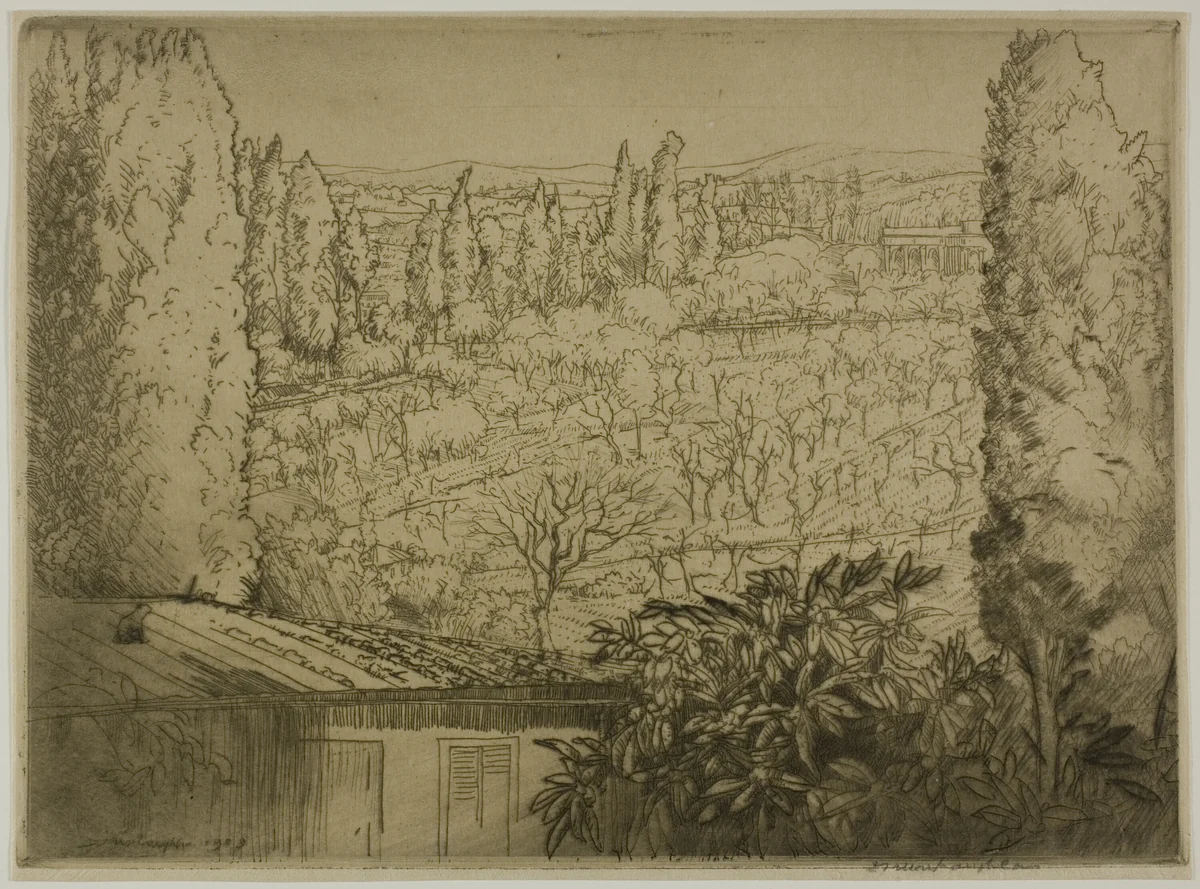Tuscany by Donald Shaw MacLaughlan, print, 1909