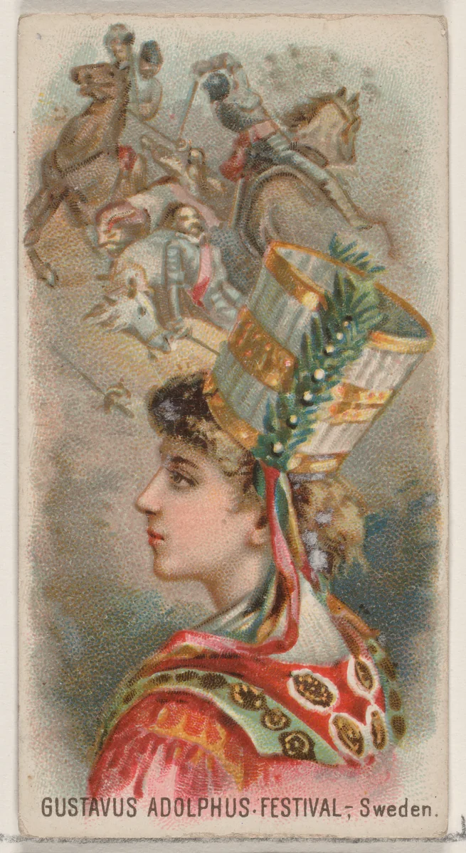 Gustavus Adolphus Festival, Sweden, from the Holidays series (N80) for Duke brand cigarettes by W. Duke, Sons & Co., print, 1890