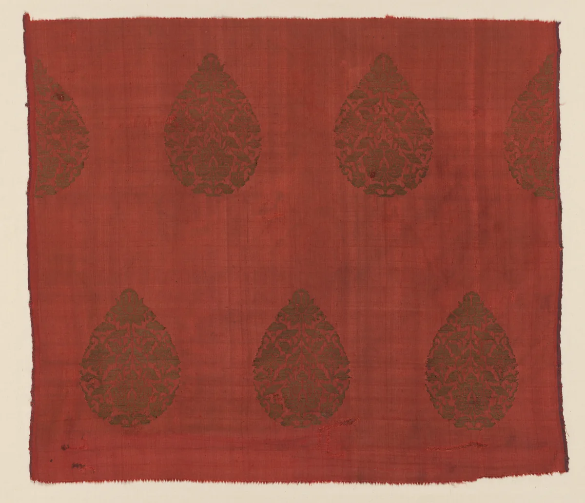 Brocade with Lotus Flowers by Unknown, textile, 1200-1350