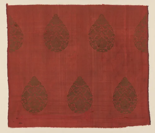 Brocade with Lotus Flowers by Unknown, textile, 1200-1350