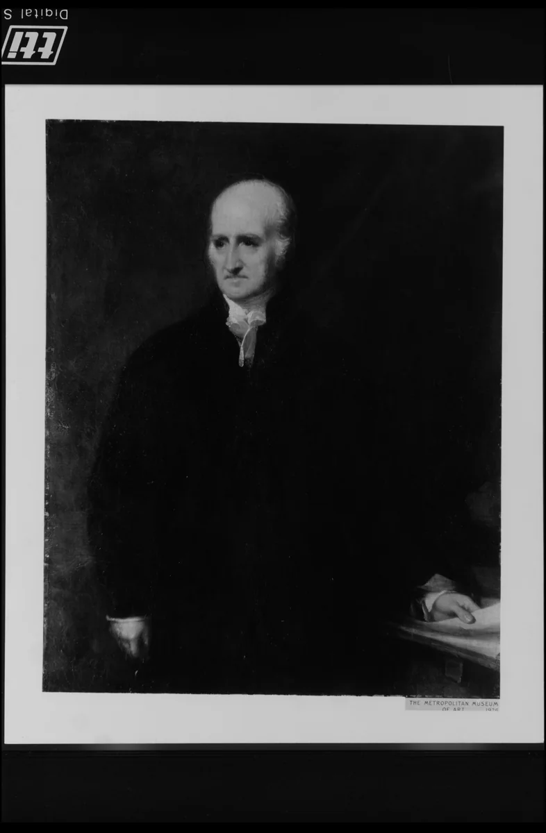 Benjamin West by James Green, artwork, 1818