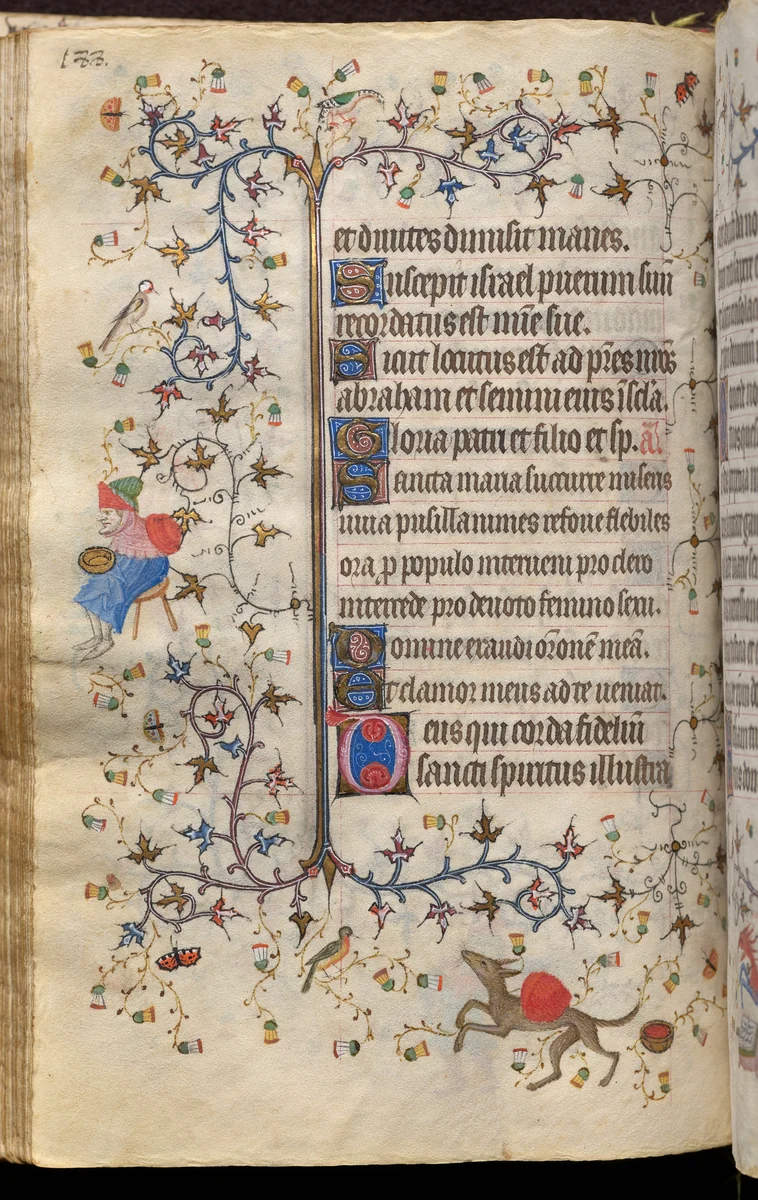 Hours of Charles the Noble, King of Navarre (1361-1425): fol. 94v, Text by Master of the Brussels Initials and Associates, book, 1400-1410