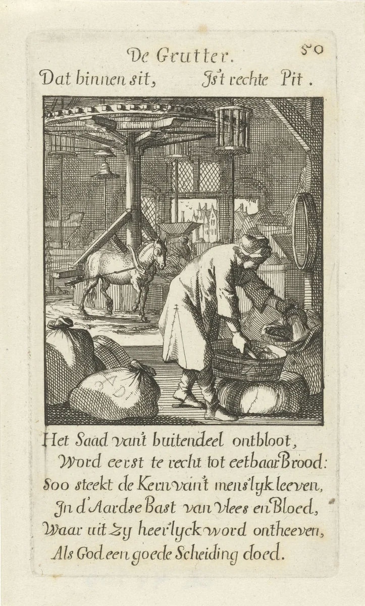 Gruttenmaker by Caspar Luyken, print, 1694