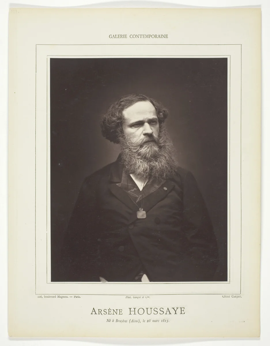 Arsène Houssaye by Etienne Carjat, photograph, 1871-1878