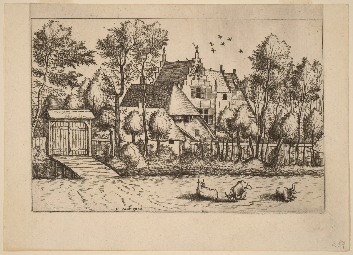 Country House with a Ditch by Lucas van Doetechum
Johannes van Doetechum the Elder
Master of the Small Landscapes, print, 1559-1561