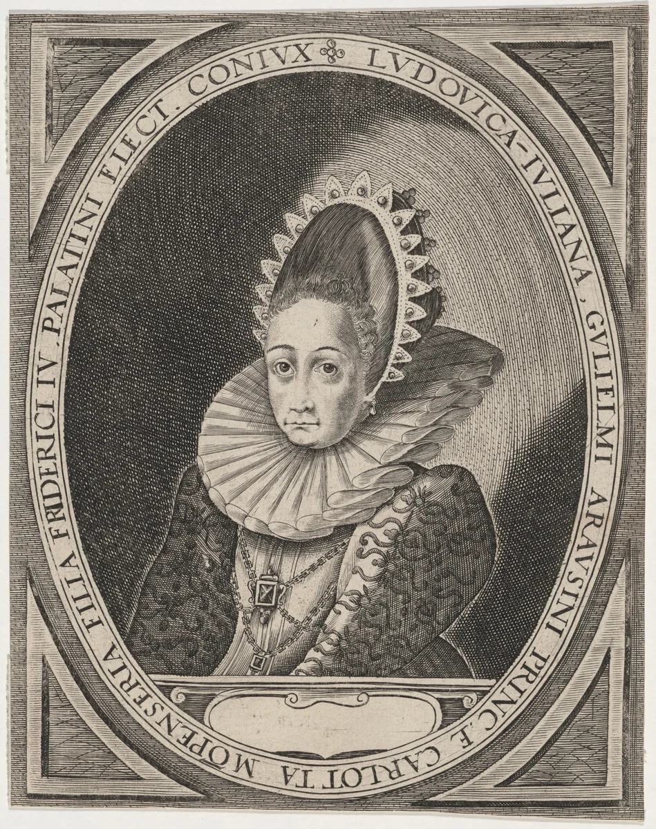 Louise Juliana, Wife of Frederick IV by Unknown 19th Century, print, 1800-1899