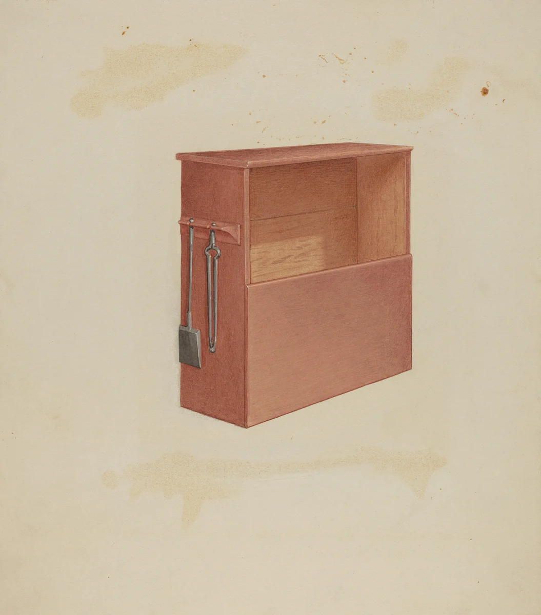 Wood Box by Lawrence Foster, index of american design, 1936