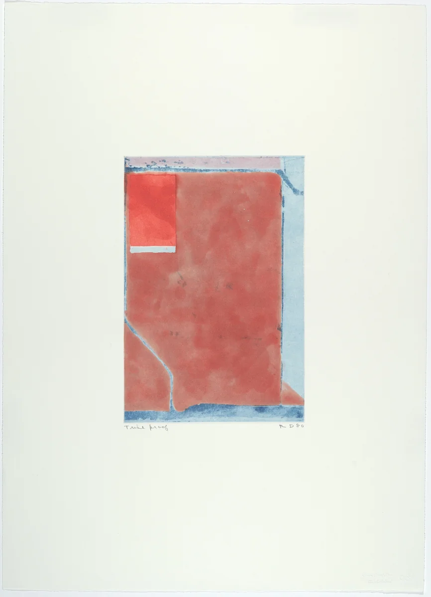 Small Red by Richard Diebenkorn, print, 1980