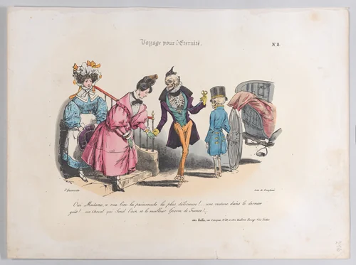 Journey for Eternity, No. 1 by J. J. Grandville, print, 1834-1844