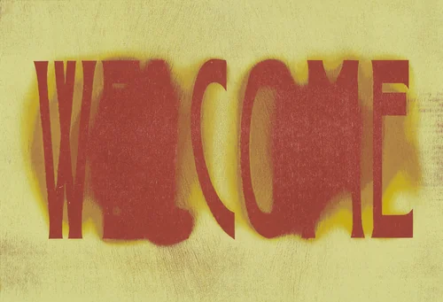 Welcome by Stan Shellabarger, print, 2010