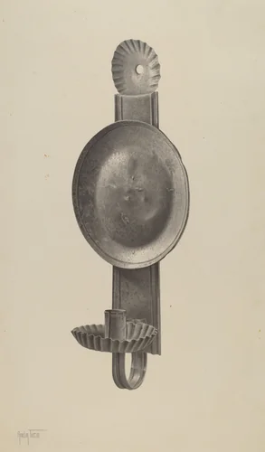 Candle Sconce by Amelia Tuccio, index of american design, 1941