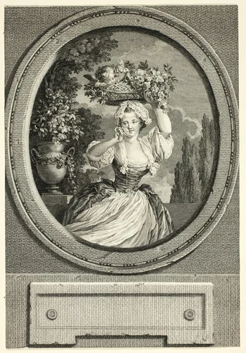 Girl by Pietro Antonio Martini, print, 1753-1797