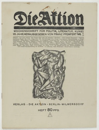 Die Aktion, vol. 8, no. 9/10 by A. Krapp
Conrad Felixmüller
Josef Eberz
Katharina Heise, periodical, 1918