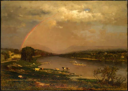 Delaware Water Gap by George Inness, artwork, 1861