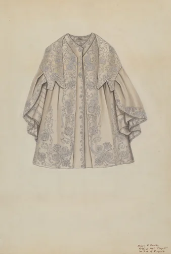 Opera Cloak by Mary E. Humes, index of american design, 1938