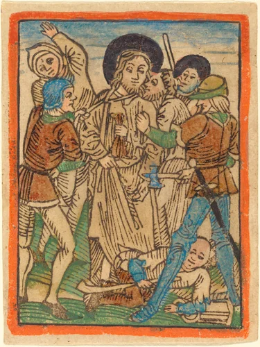 The Betrayal of Christ by German 15th Century, print, 1470-1480