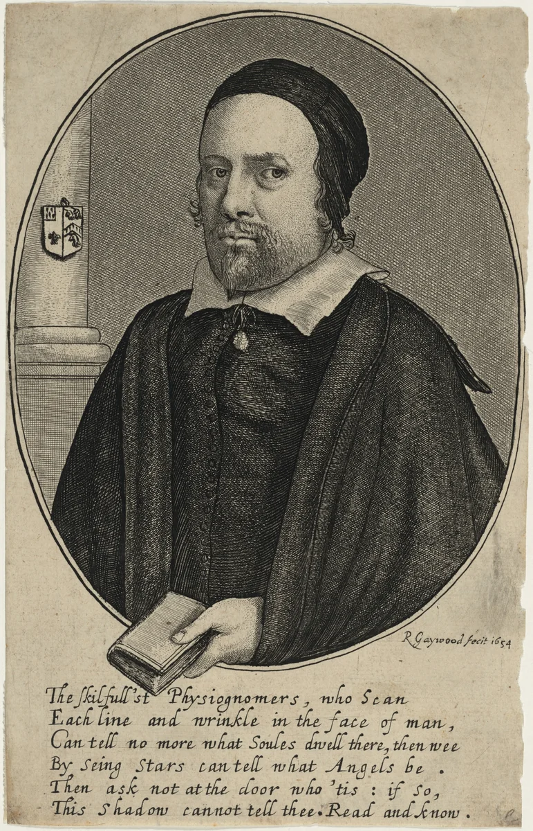 Samuel Clarke, Minister by Robert Gaywood, print, 1654