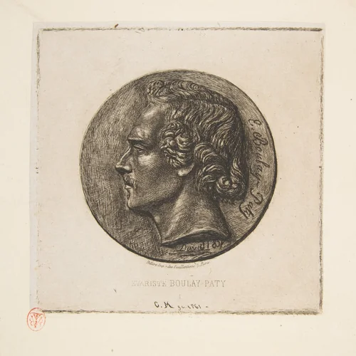 Evariste Boulay-Paty by Charles Meryon, print, 1861