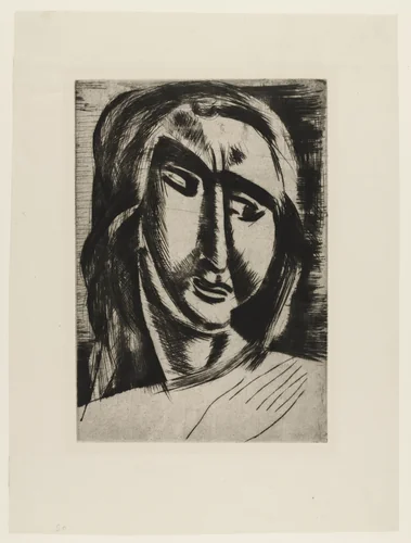 Head of a Woman by André Derain, print, 1910