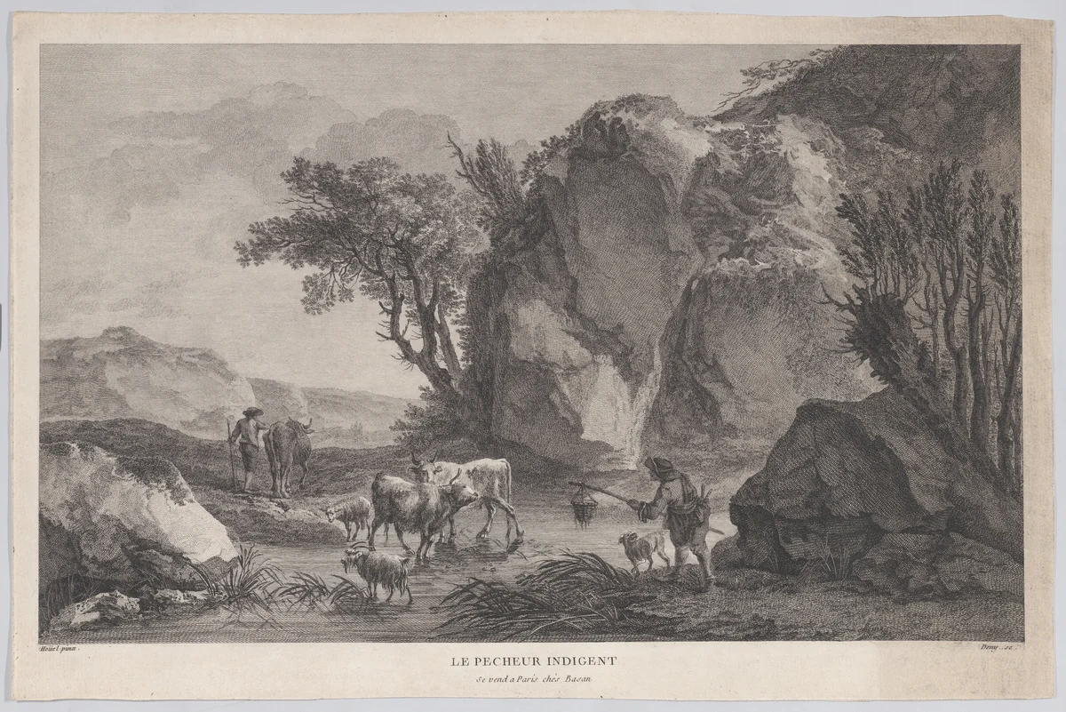 The Poor Fisherman by Jeanne Deny, print, 1770-1797