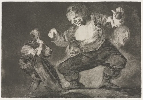 The Proverbs: Simpleton by Francisco de Goya, print, 1864