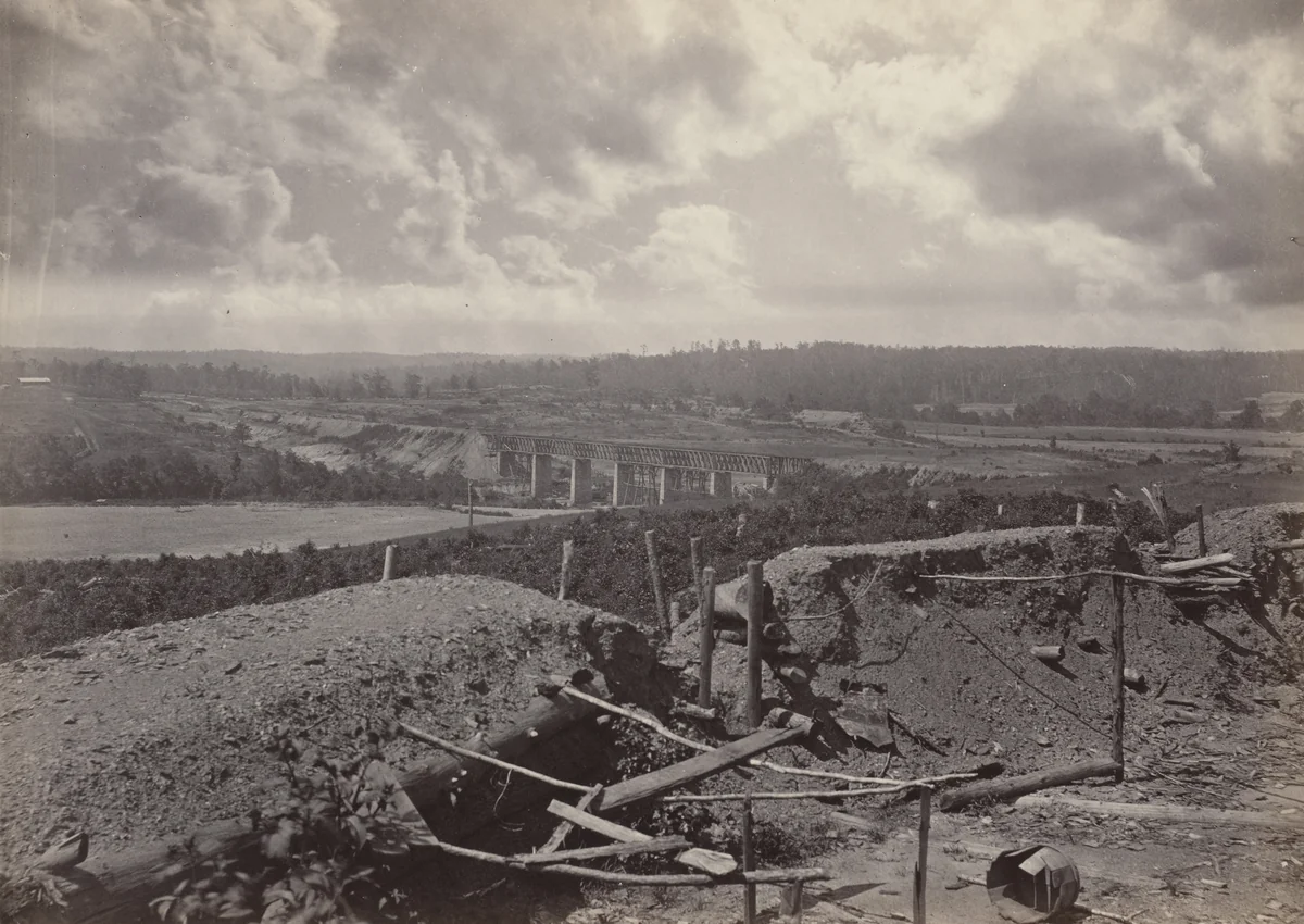 South Bank of the Chattahoochie from the album Photographic Views of Sherman's Campaign by George N. Barnard, photograph, 1864