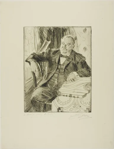 Grover Cleveland I by Anders Zorn, print, 1899