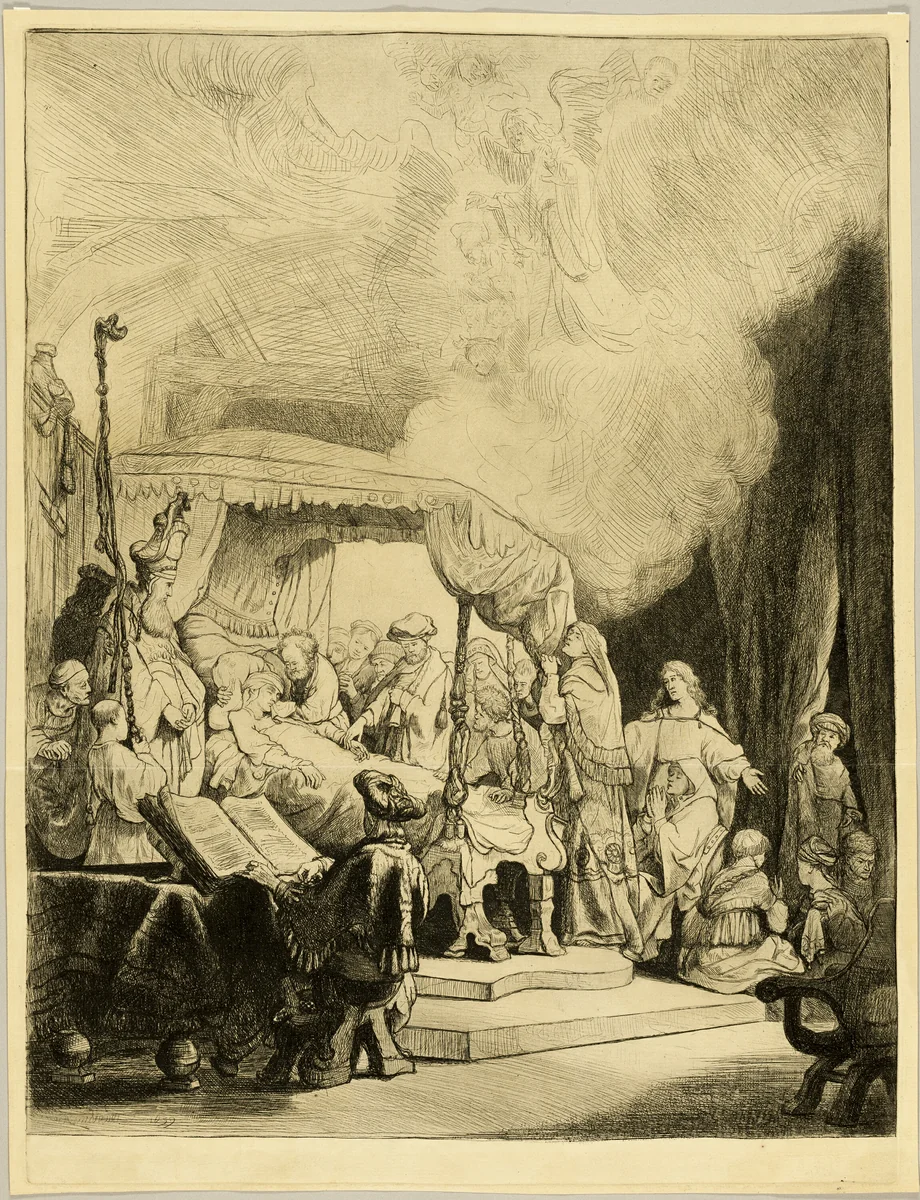 The Death of the Virgin by Thomas Worlidge
Rembrandt van Rijn, print, 1720-1766