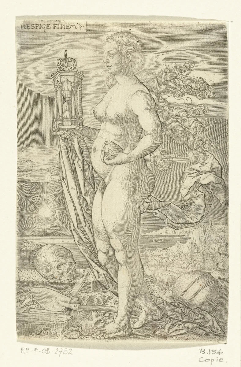 Vergankelijkheid by anonymous, print, 1529-1610