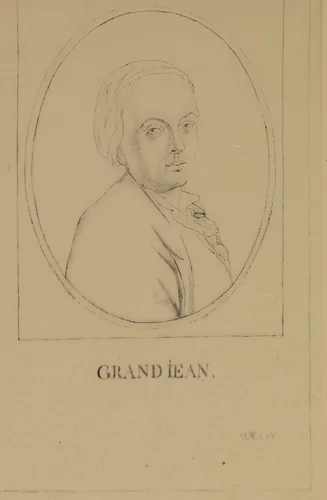 Portret van Jean Grandjean by anonymous, drawing, 1770-1800