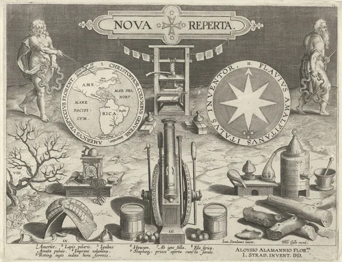 Titelprent voor de serie Nova Reperta by Unknown, print, 1589-1593