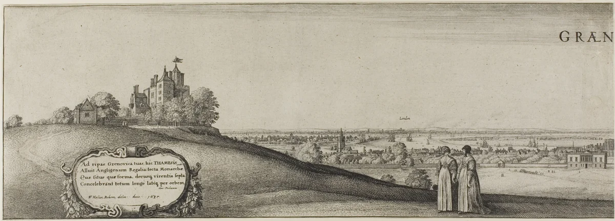Greenwich by Wenceslaus Hollar, print, 1637