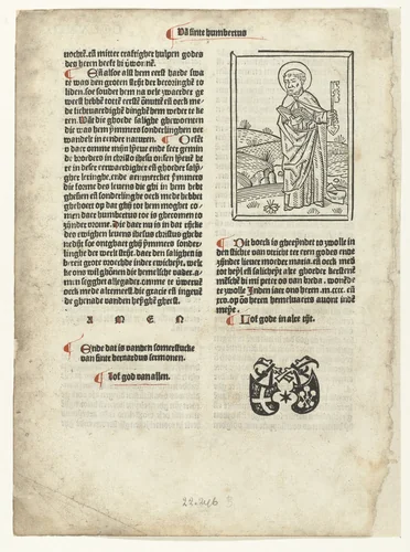 De heilige Petrus by anonymous, print, 1495