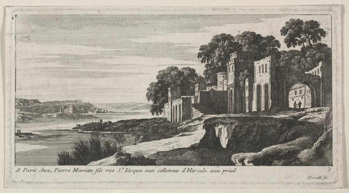 Landscape by Gabriel Perelle, print, 1603-1677