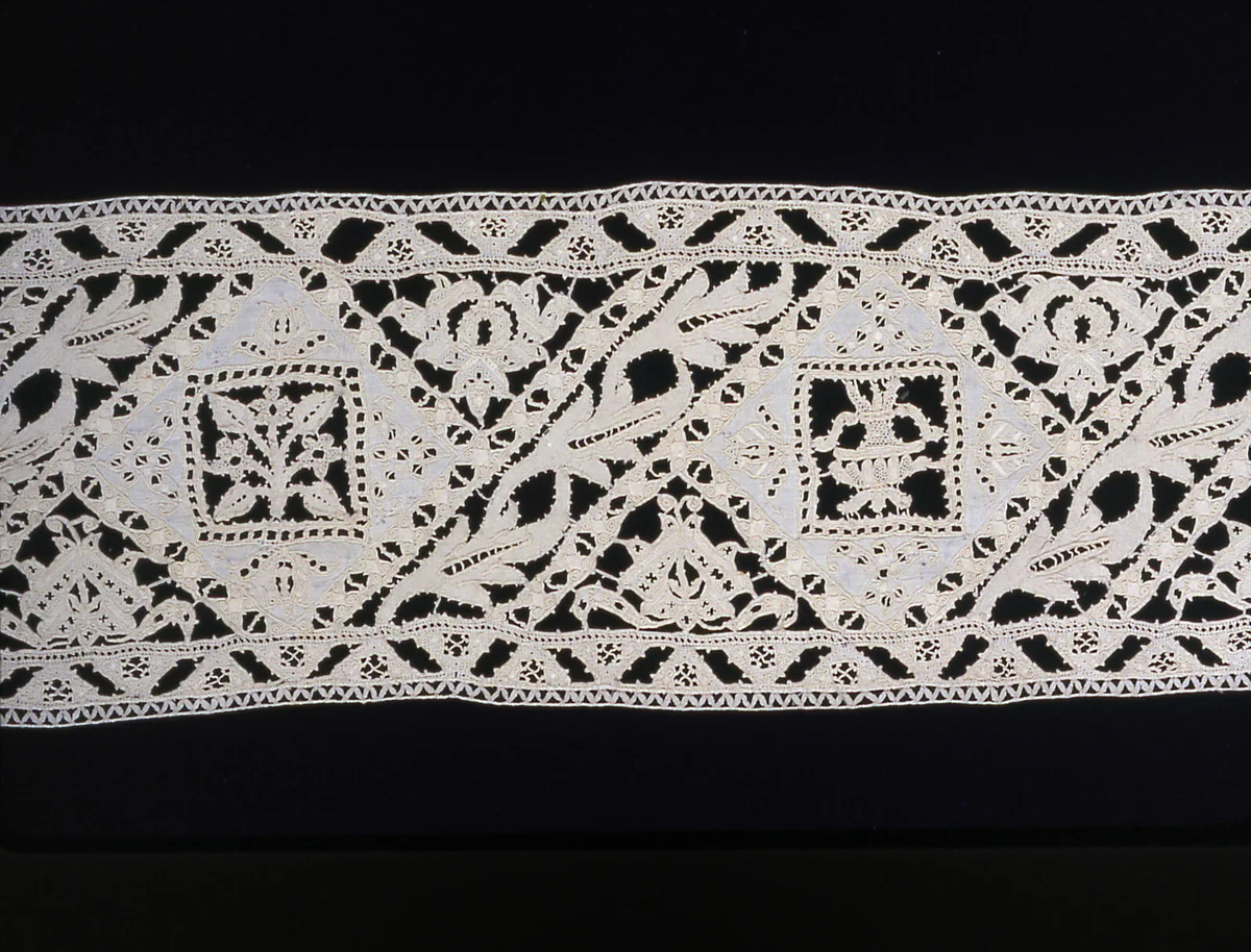 Insertion for Cover by Italy, textile, 1575-1600