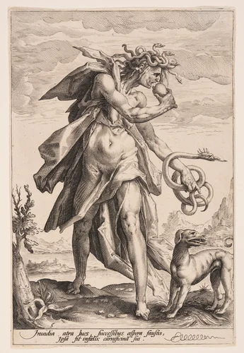 Envy, plate 5 from The Vices by Jacob Matham, print, 1587