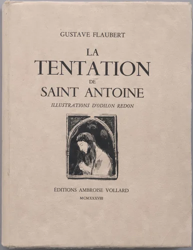 Wrapper from La Tentation de Saint-Antoine by Odilon Redon, illustrated book, 1910