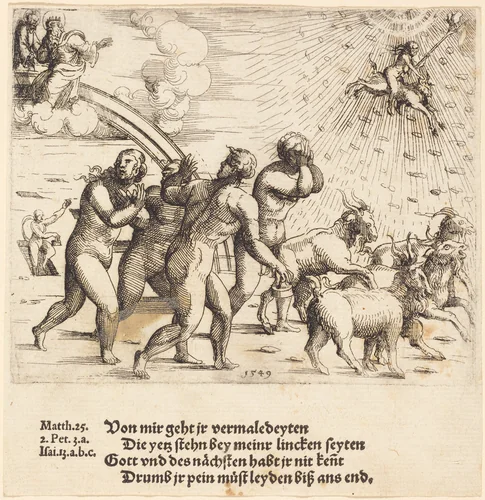 The Last Judgment by Augustin Hirschvogel, print, 1549