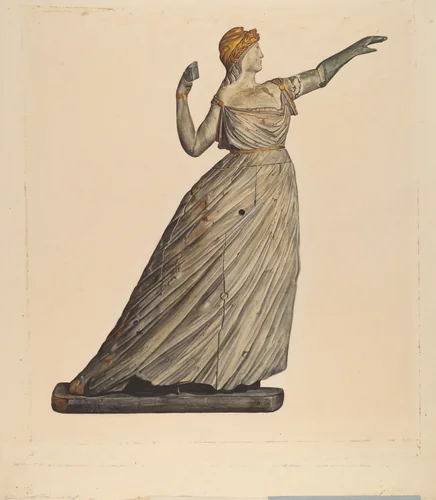 Figurehead: "Columbia" by Elizabeth Fairchild, index of american design, 1936
