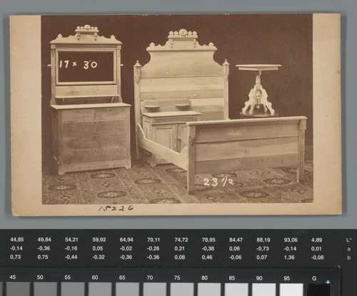 Reclame voor meubels van Merriam, Hall & Company in North Leominster, Massachusetts by anonymous, photograph, 1850-1915