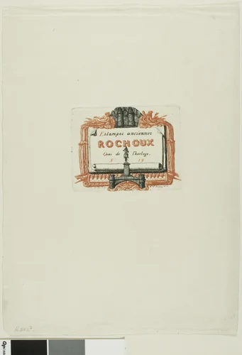 Address-Card of the Printseller, Rochoux by Charles Meryon, print, 1850-1860
