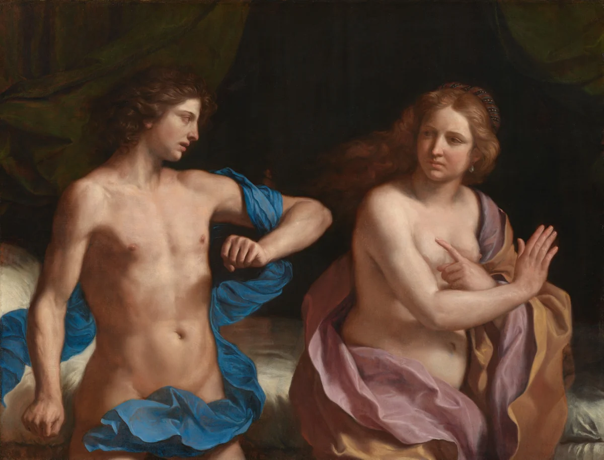 Amnon and Tamar by Guercino, painting, 1649-1650
