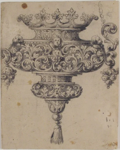 Design for a Sconce by anonymous, drawing, 1800-1899
