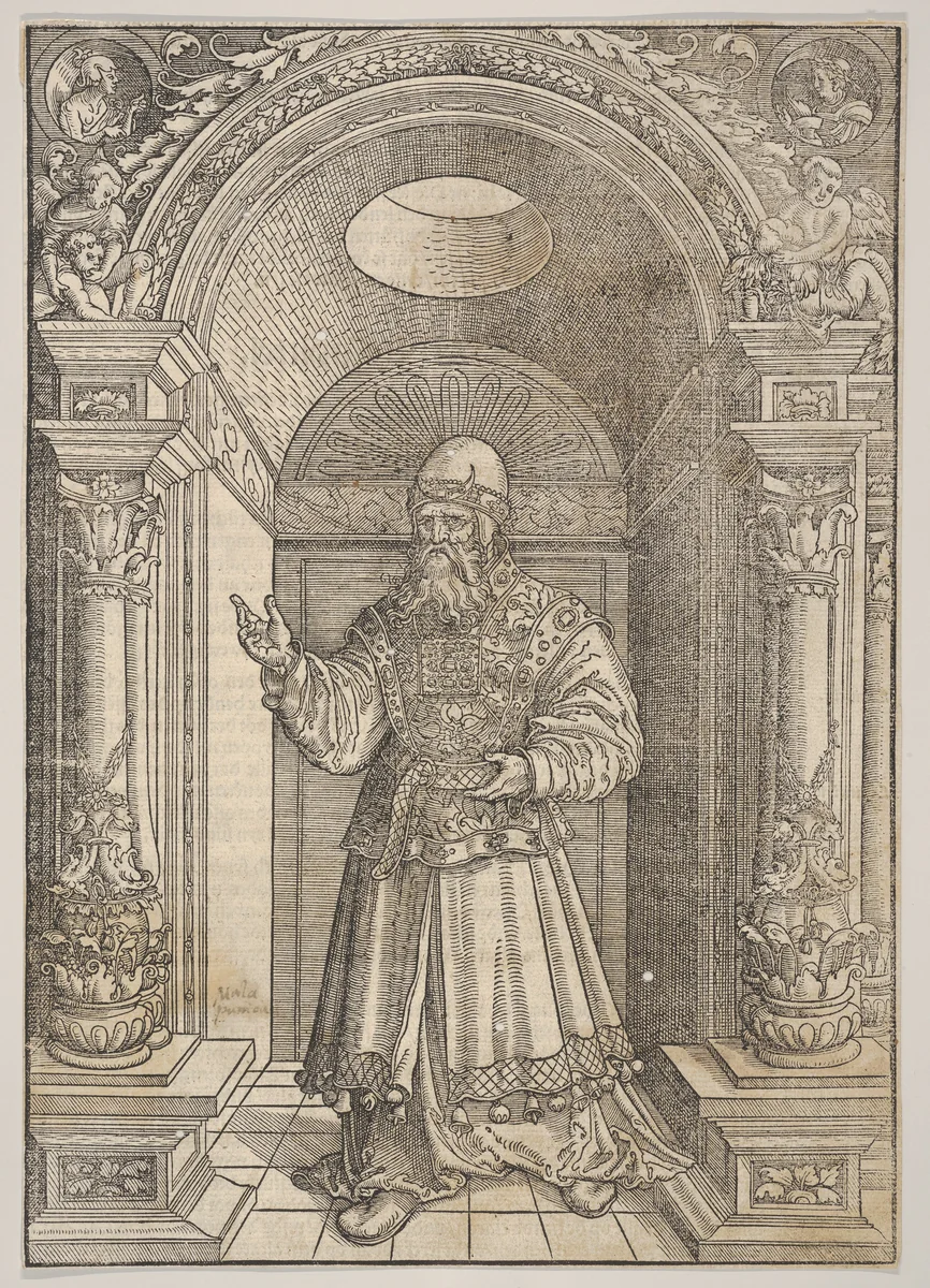 Aaron, from De Biblie uth der uthlegginge Doctoris Martini Luthers by Erhard Altdorfer, print, 1530-1535
