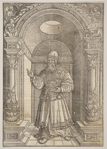 Aaron, from De Biblie uth der uthlegginge Doctoris Martini Luthers by Erhard Altdorfer, print, 1530-1535
