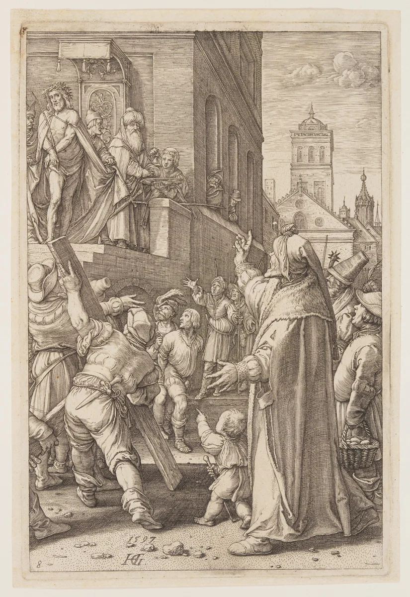 Ecce Homo, from The Passion by Hendrick Goltzius, print, 1597